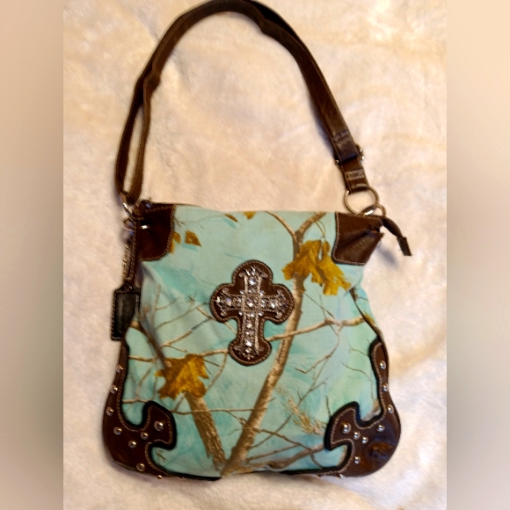 Turquoise Crossbody Vintage Handbag